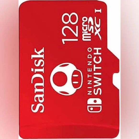 Mario Kart Nintendo Switch 128gb Sandisk Micro Card SD Bundle - Picture 10 of 12